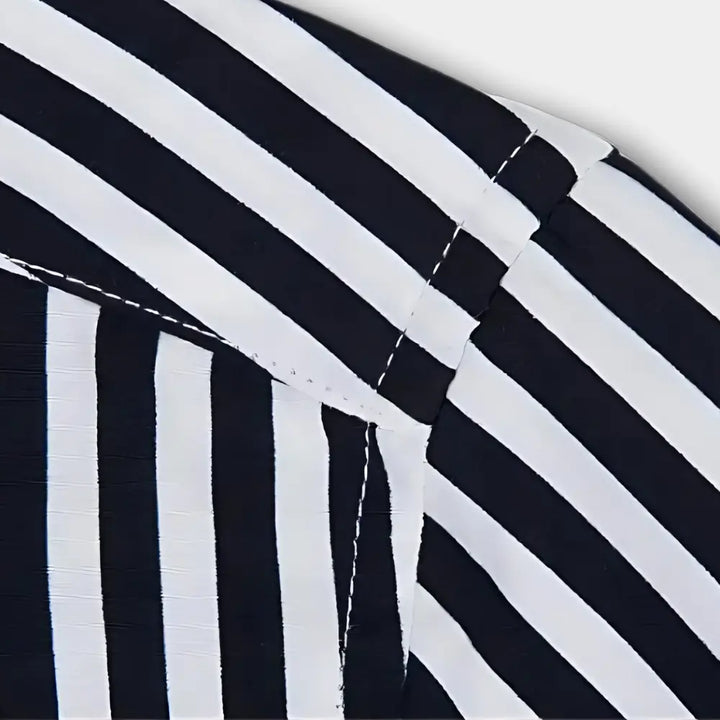 T-shirt manches longues à rayures verticales pour Homme – Dillon