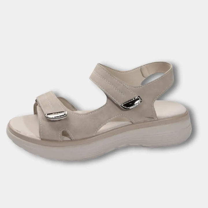 Sandales à brides contrastées et semelle souple pour Femmes - Bernice