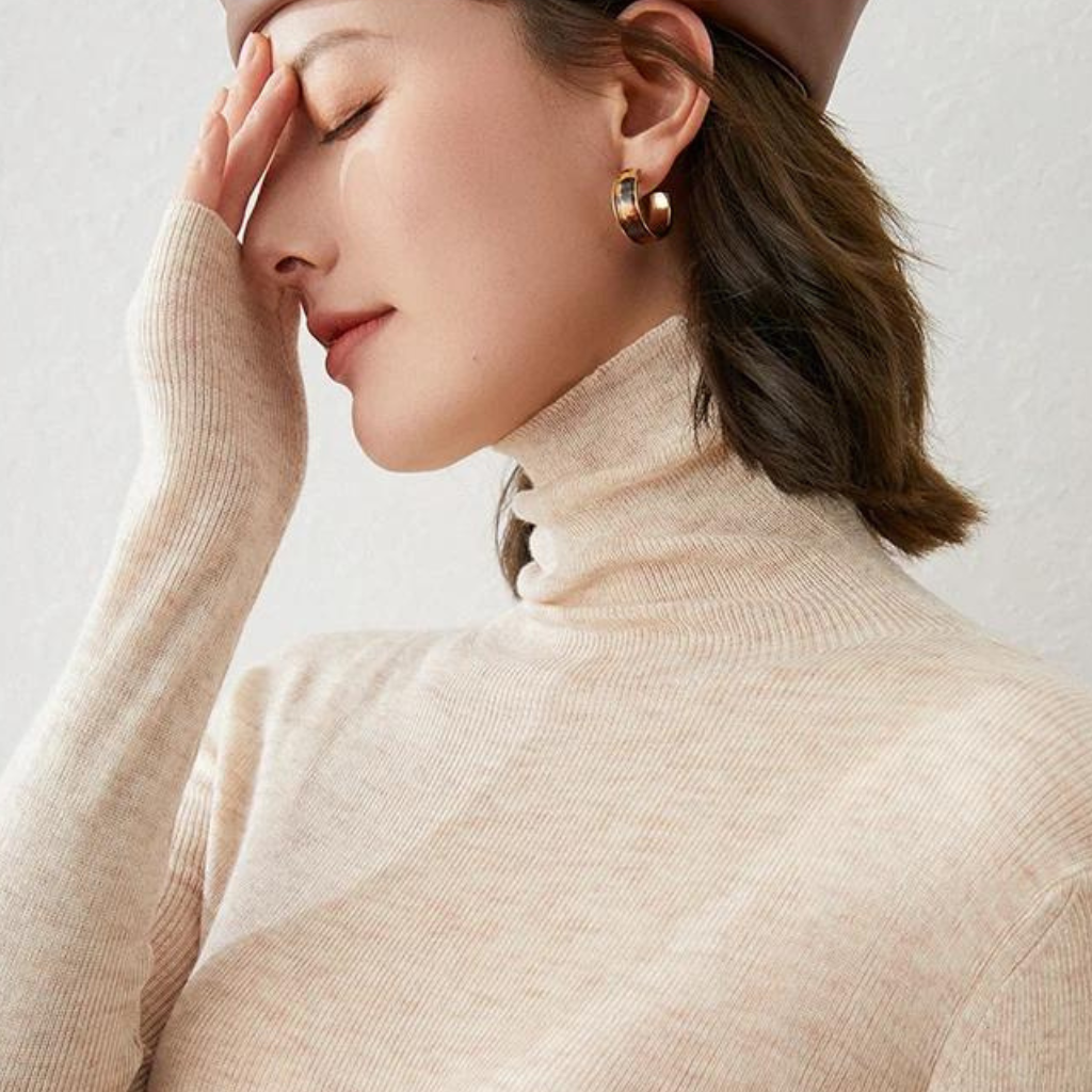 Tanisha | Pull Gola Haute Élégant Pour Femmes