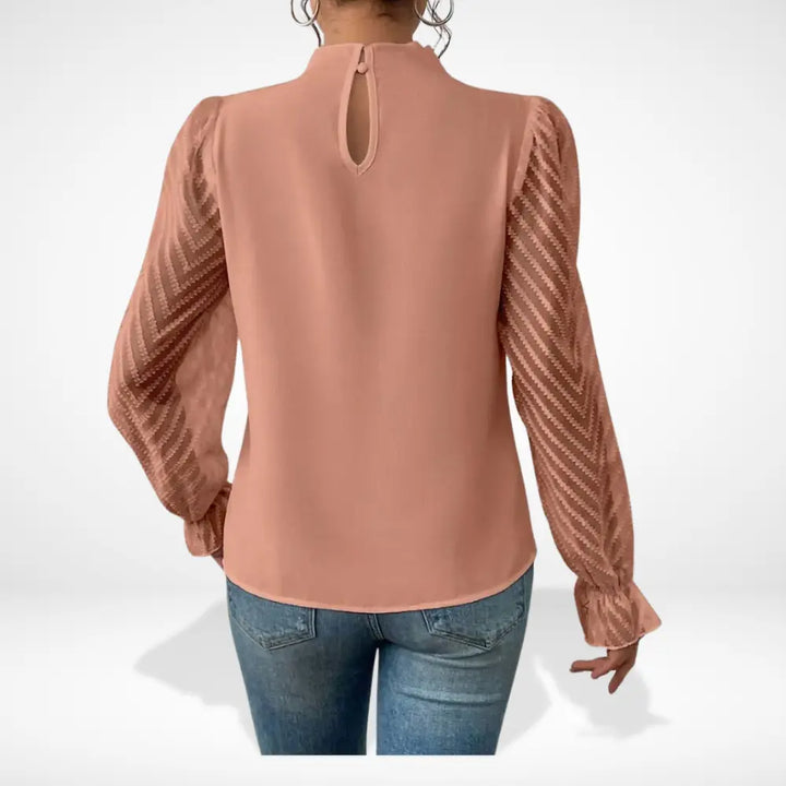 Haut manches ajourées fluide Femme – Aleksandra