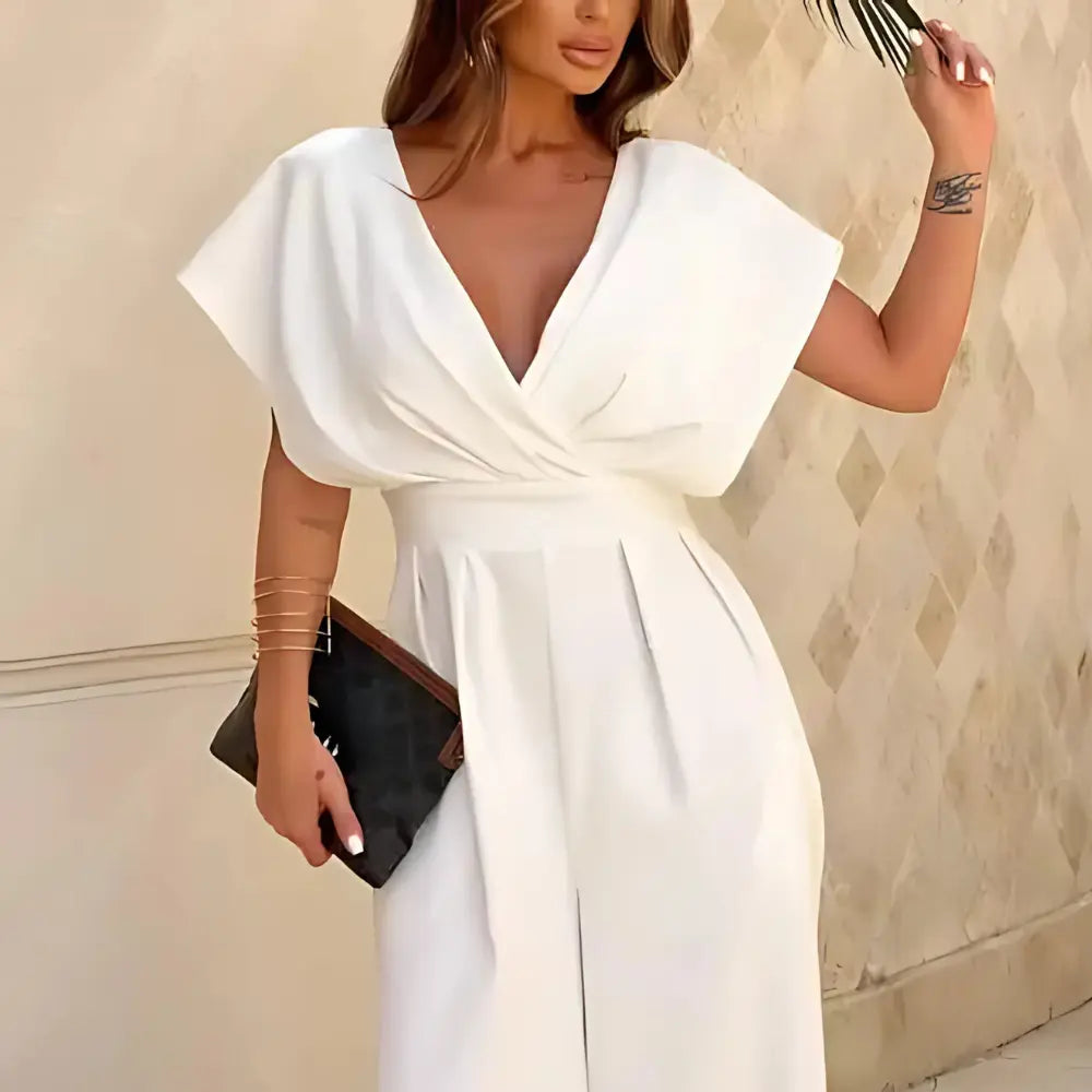 Combinaison élégante aux jambes larges - Christelle