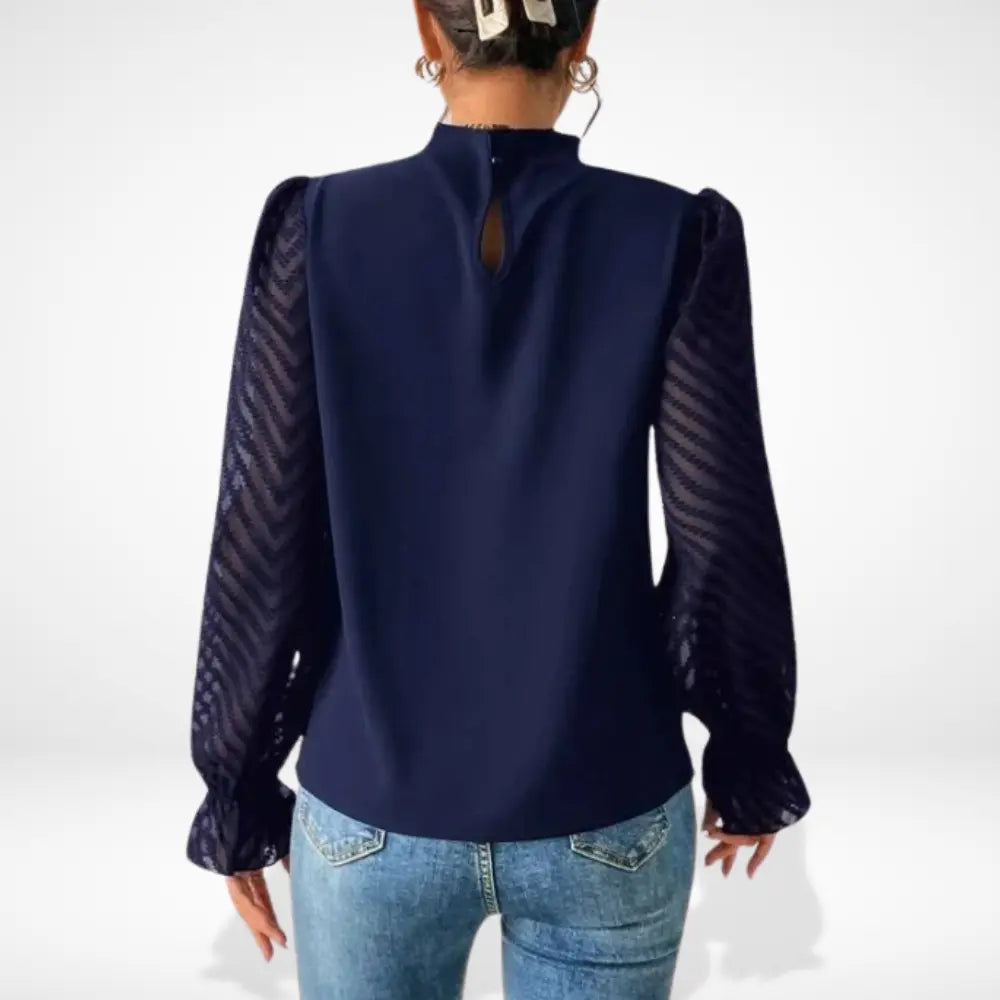 Haut manches ajourées fluide Femme – Aleksandra