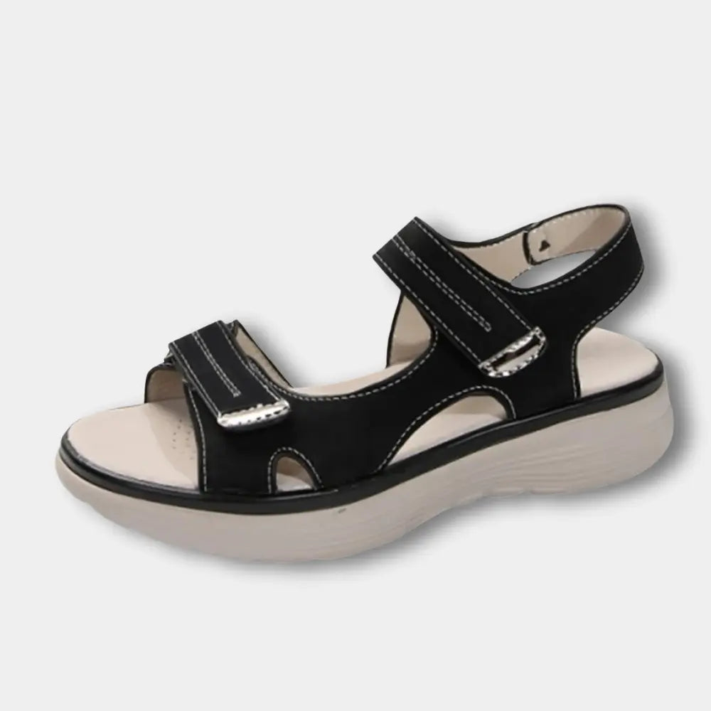 Sandales à brides contrastées et semelle souple pour Femmes - Bernice