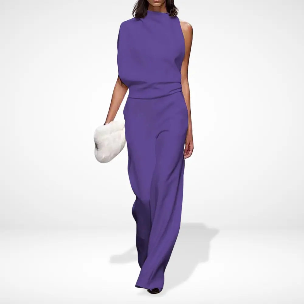 Combinaison fluide à coupe asymétrique pour Femmes – Haelie