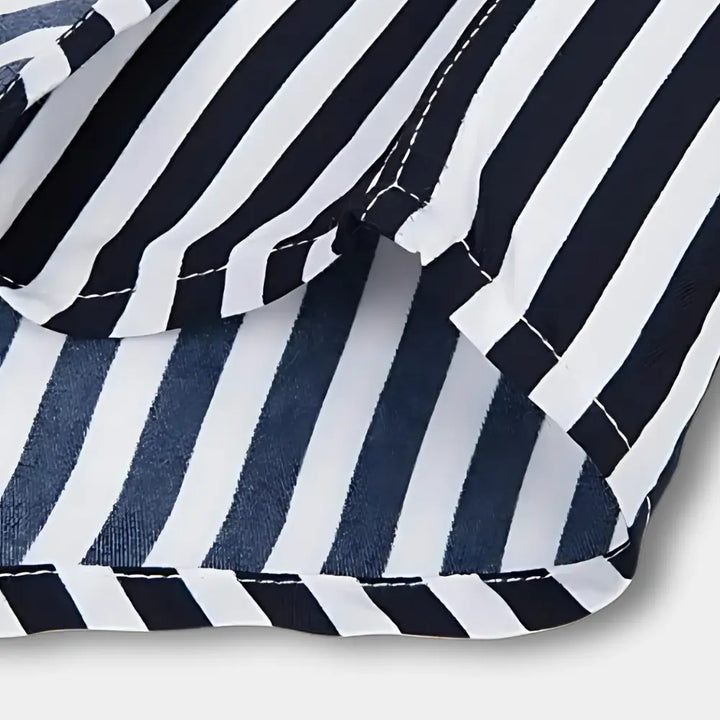 T-shirt manches longues à rayures verticales pour Homme – Dillon