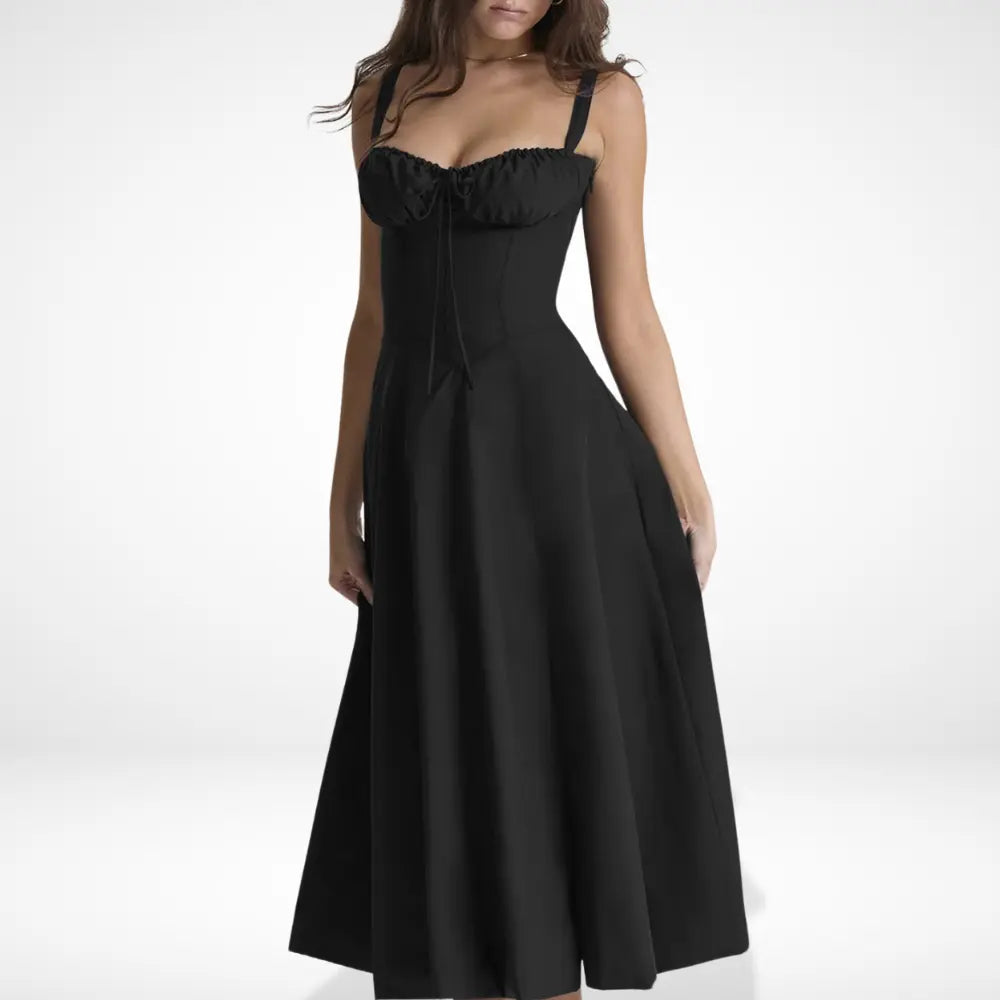 Robe d’été longue à fleurs fendues pour Femmes – Melanie