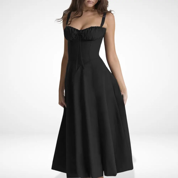 Robe d’été longue à fleurs fendues pour Femmes – Melanie