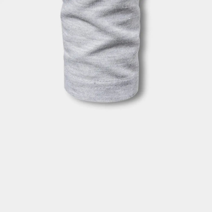 Polo manches longues avec col ouvert contrasté pour Homme – Spence