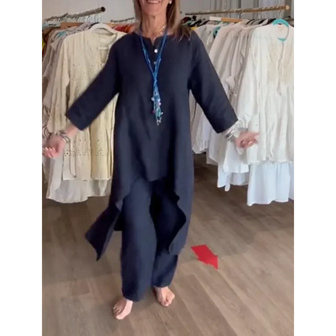 Bhavana | Costume uni en lin pour femmes