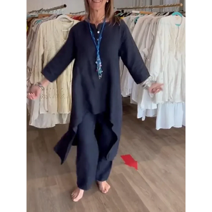 Bhavana | Costume uni en lin pour femmes