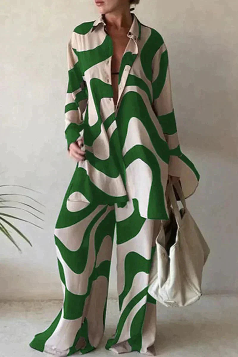 Joaninha | Tailleur pantalon imprimé mode femme