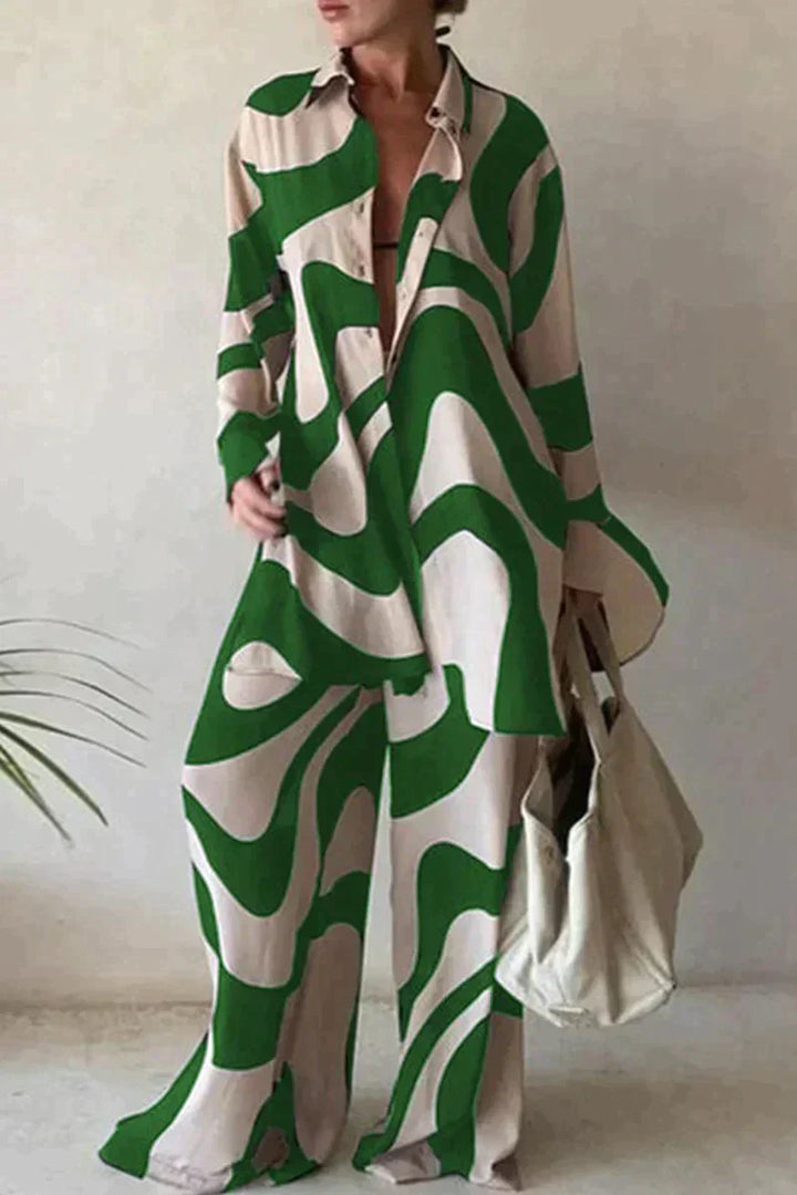 Joaninha | Tailleur pantalon imprimé mode femme