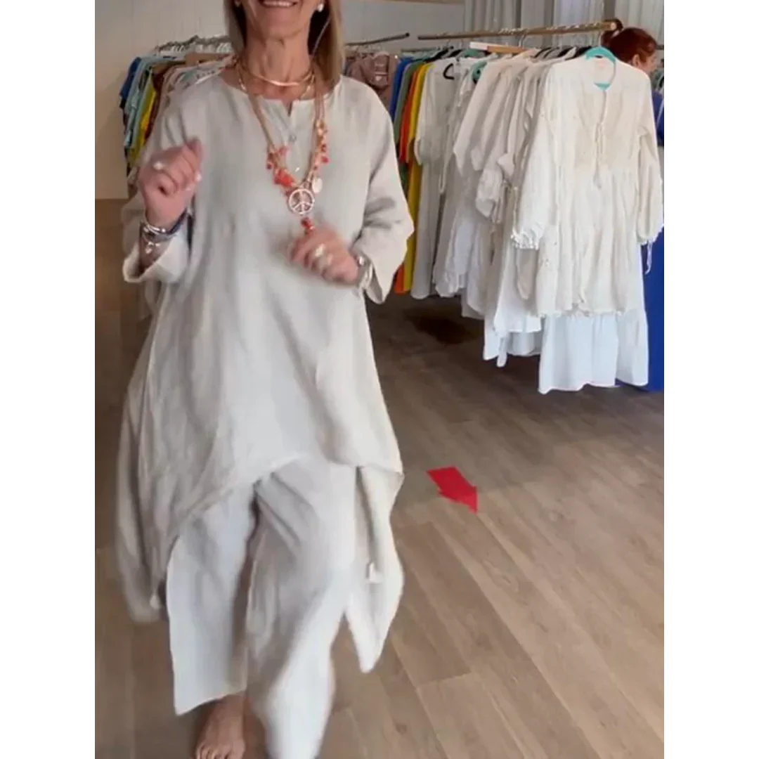 Bhavana | Costume uni en lin pour femmes