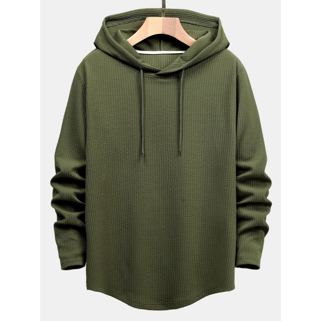 Colson | Long Fit Hoodie à côtes
