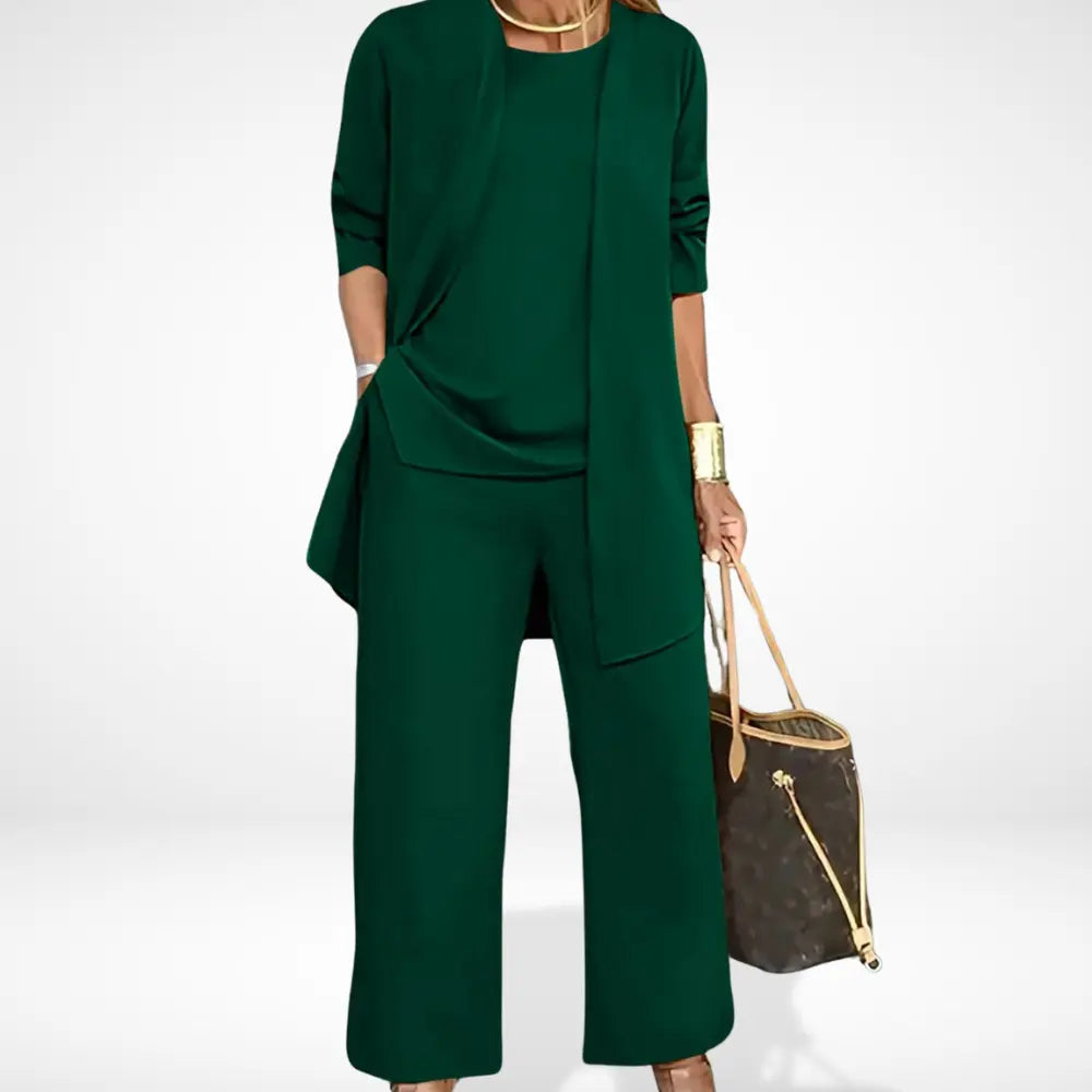 Ensemble coordonné à veste fluide pour Femme – Carolyn