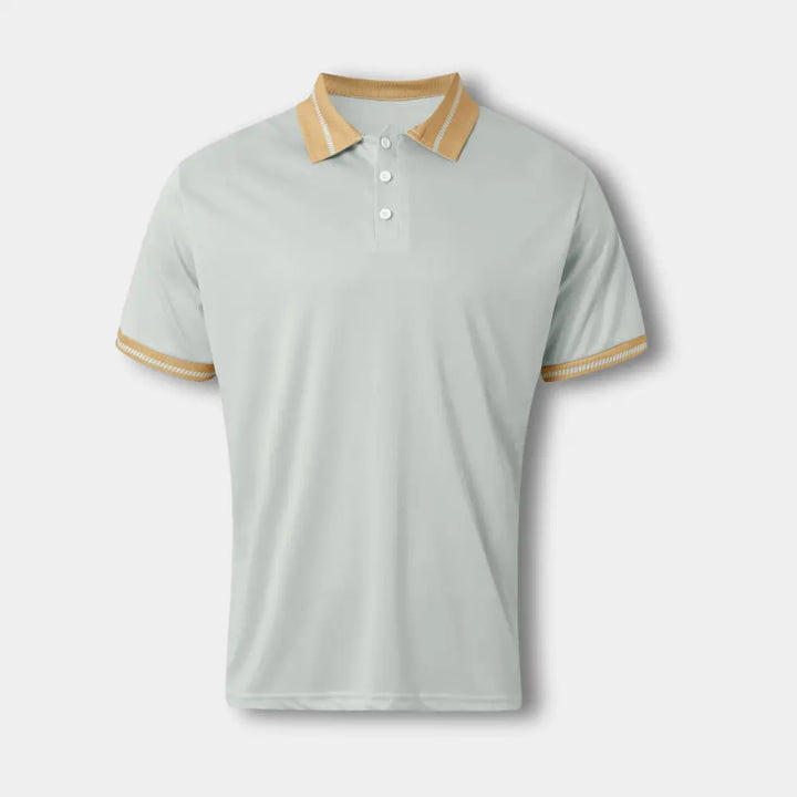 Polo manches courtes à col contrasté pour Homme – Leei