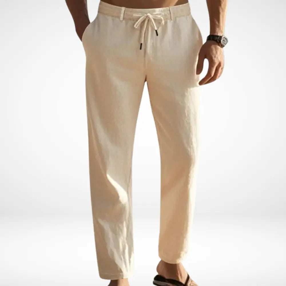 Pantalon ample coupe fluide à cordon pour Homme – David