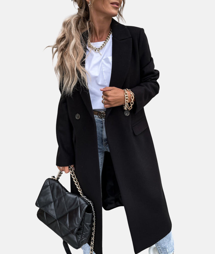 Maja | Manteau long avec col