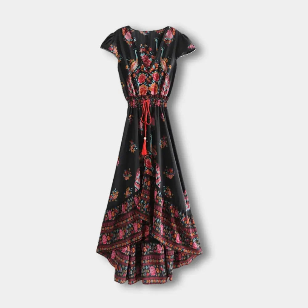 Robe d’été évasée à imprimé bohème pour Femmes – Christy