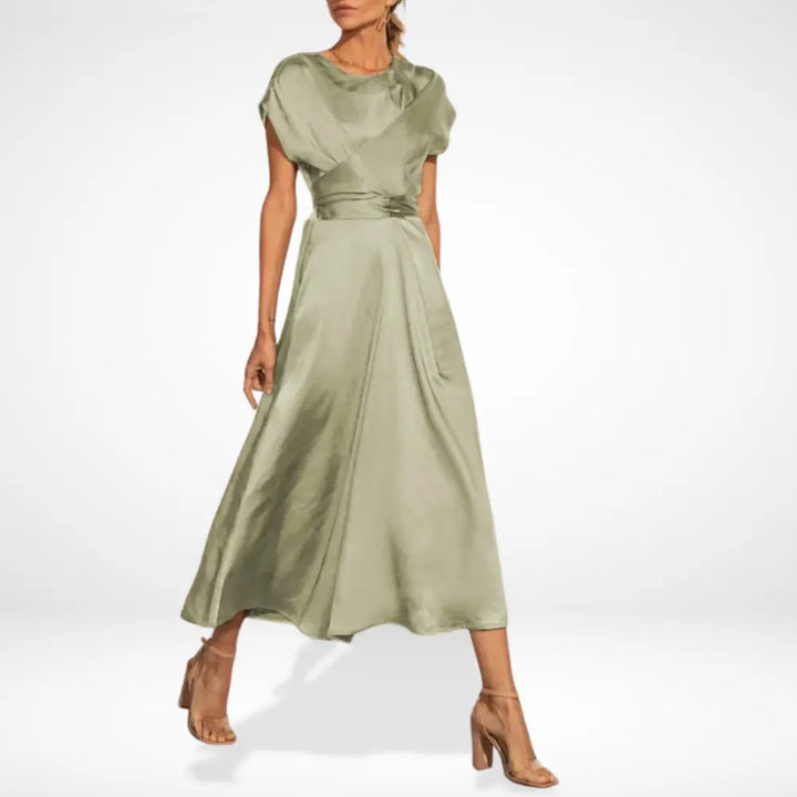 Robe de soirée coupe fluide drapée pour Femmes – Kimmie