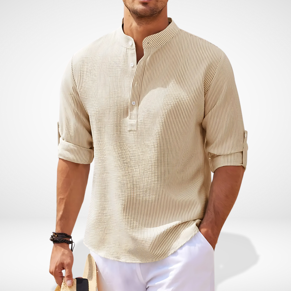 Chemise Henley à texture légère pour Homme - Bron