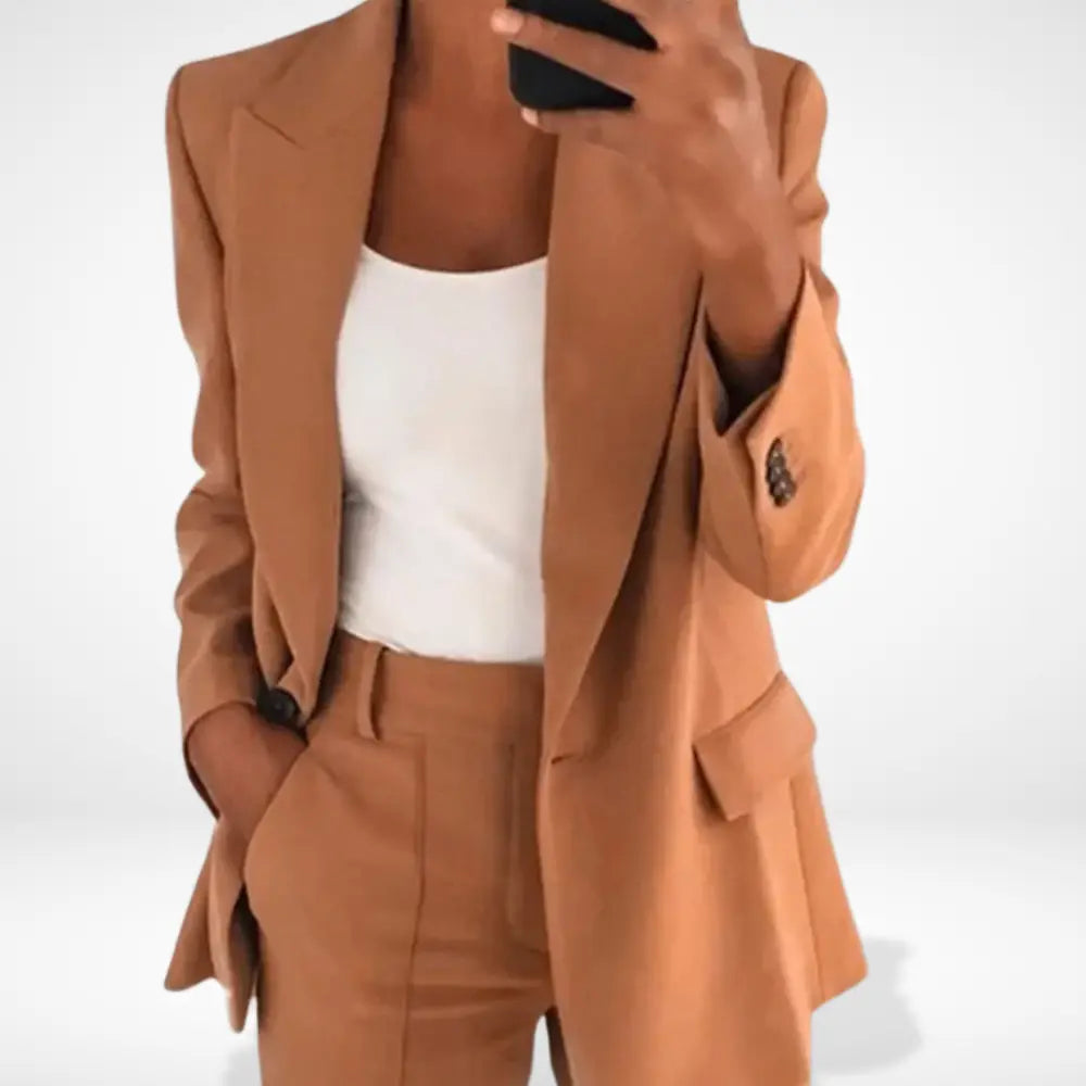Blazer long à coupe droite pour Femme – Diana