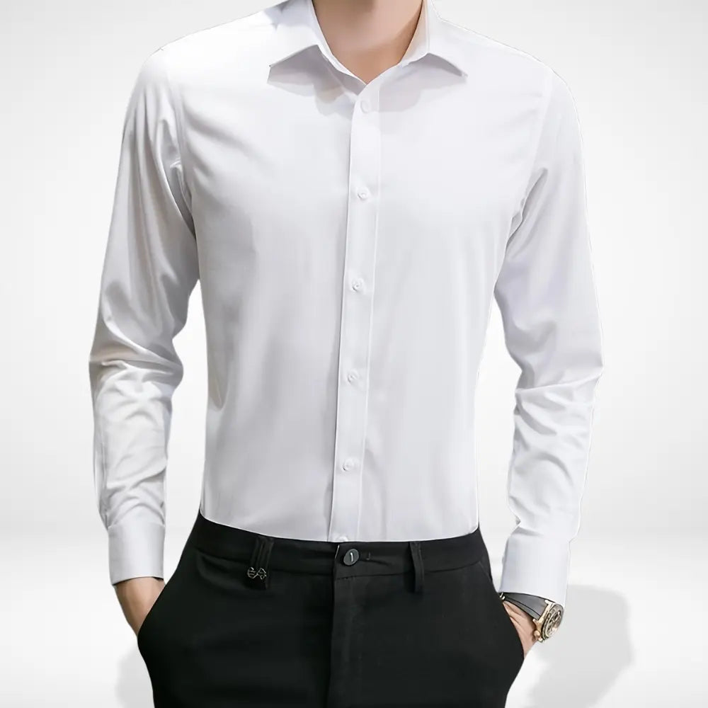 Chemise ajustée à col structuré pour un style raffiné – Vito