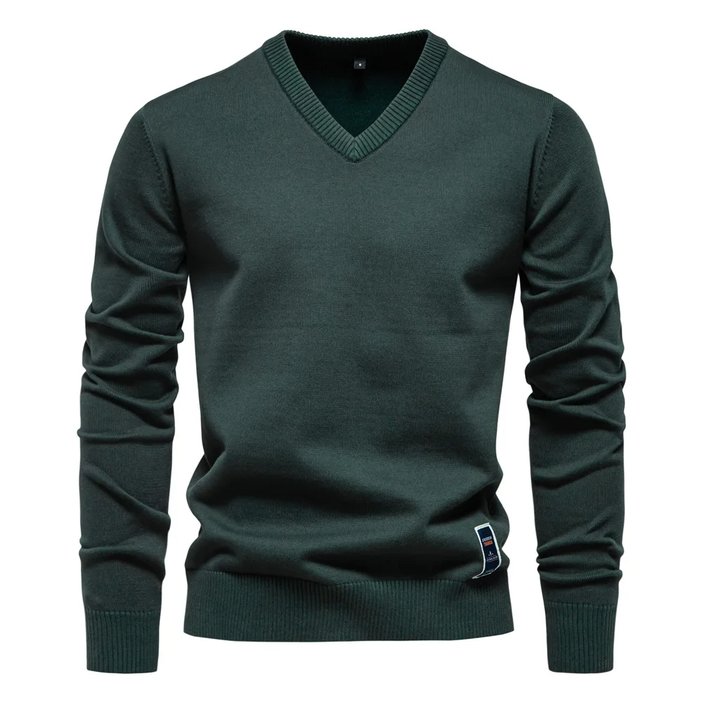 Angus | Pull classique col V homme