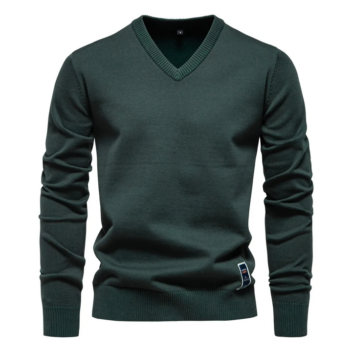 Angus | Pull classique col V homme