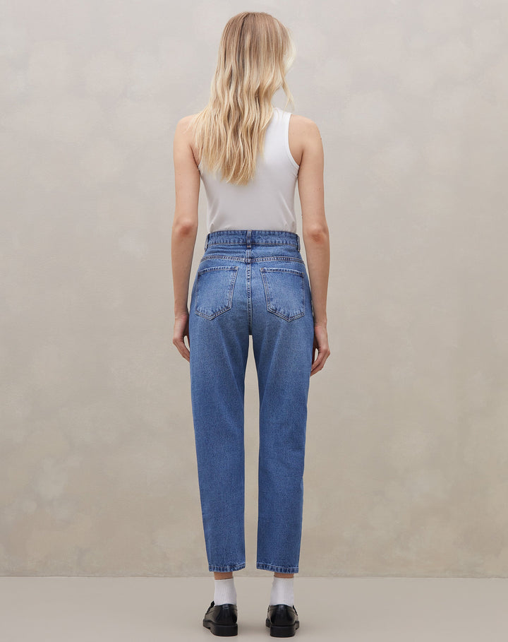 Judith | Jean Mom Taille Haute pour Femmes