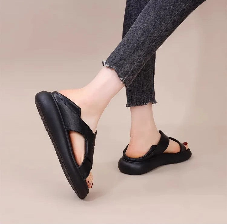 Femme Confortable Plateforme Chaussons – Ekuna