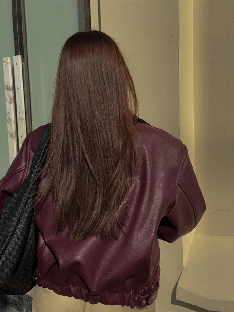 Khalilah | Veste en cuir vegan pour femme