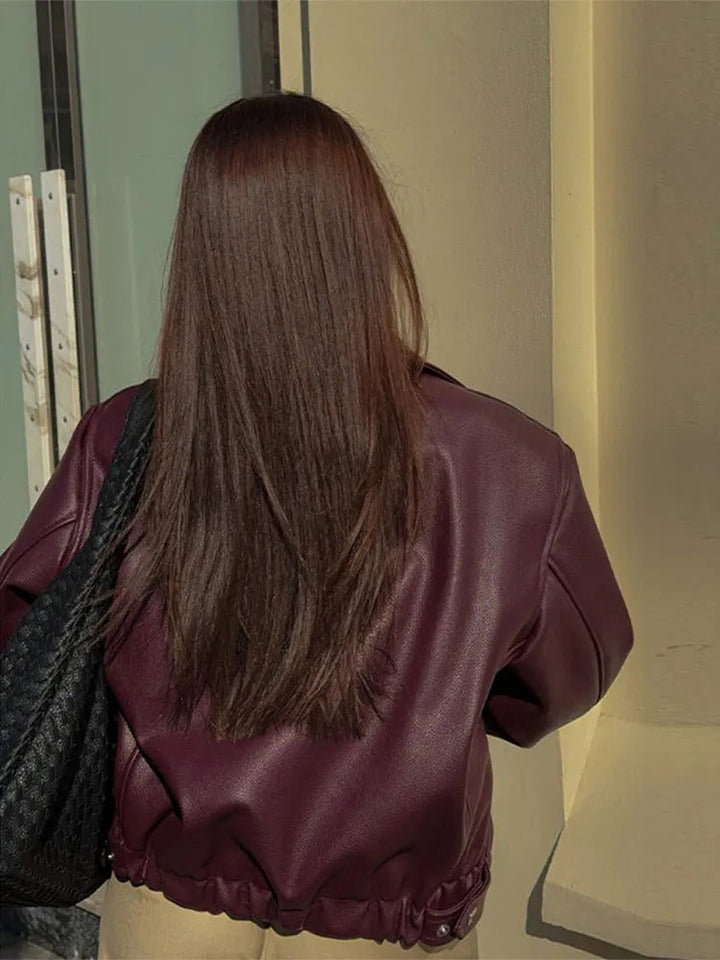 Khalilah | Veste en cuir vegan pour femme