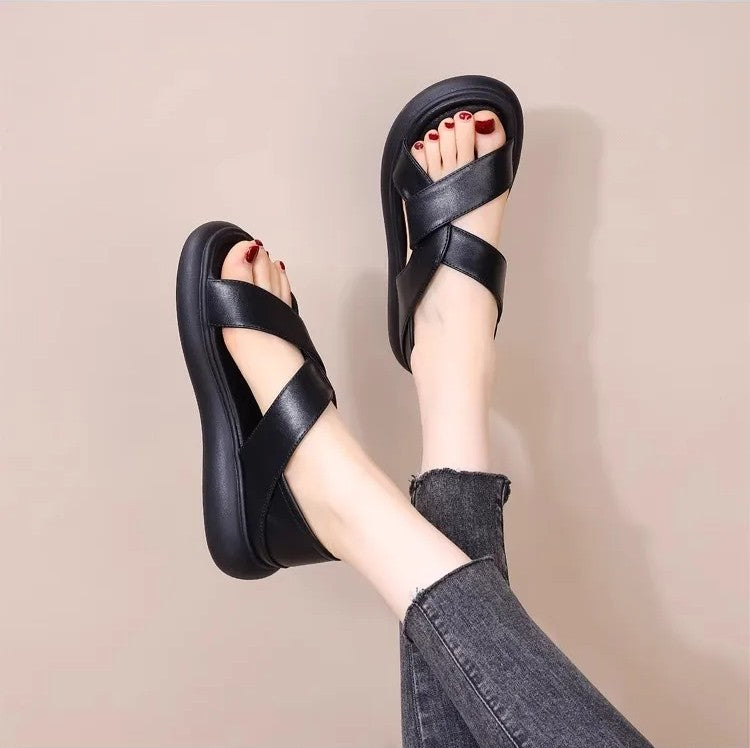 Femme Confortable Plateforme Chaussons – Ekuna