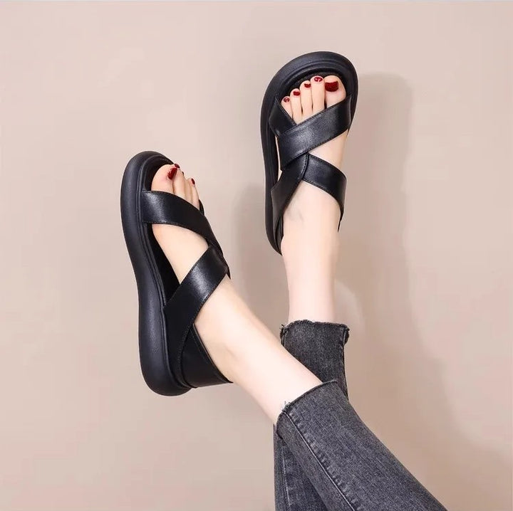 Femme Confortable Plateforme Chaussons – Ekuna