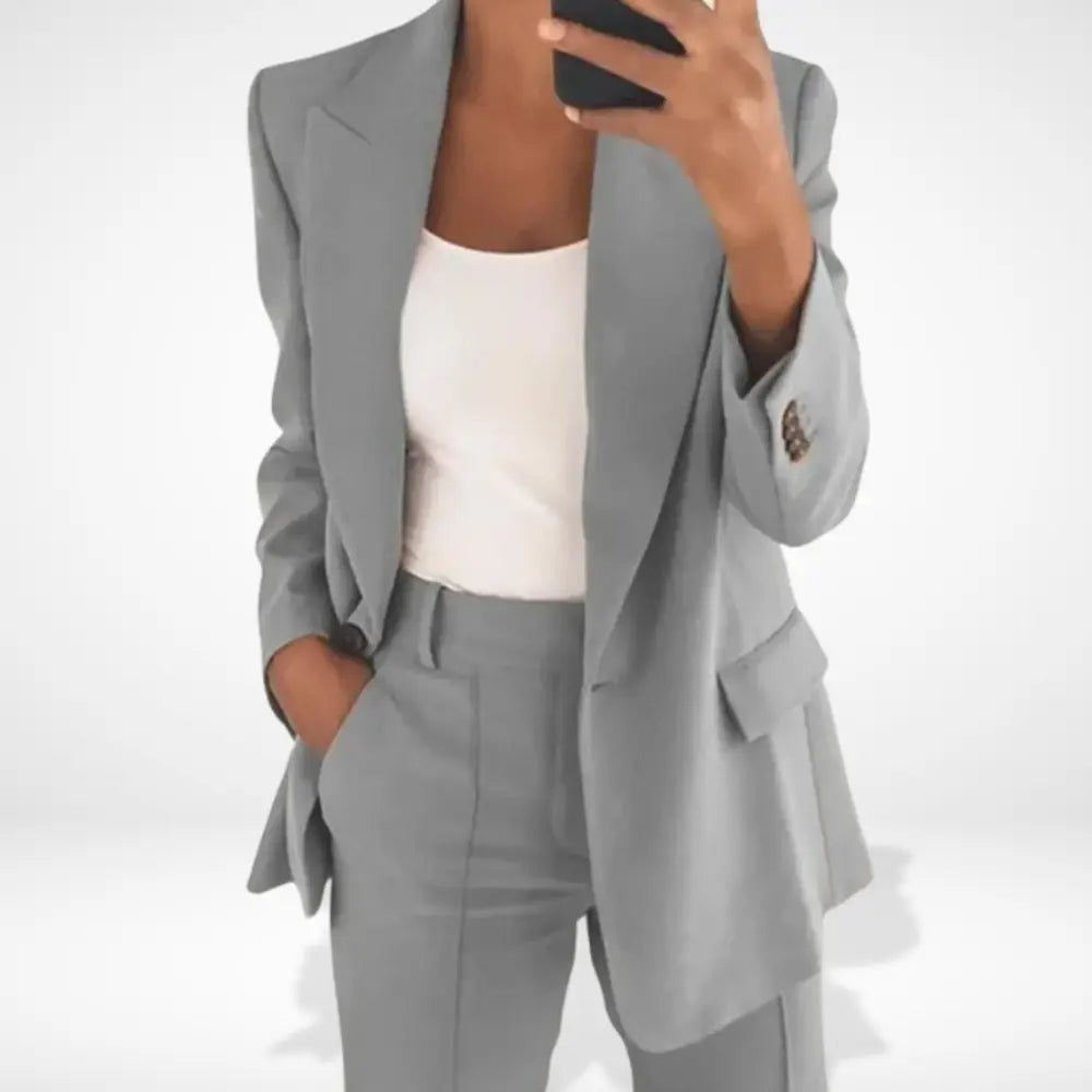 Blazer long à coupe droite pour Femme – Diana