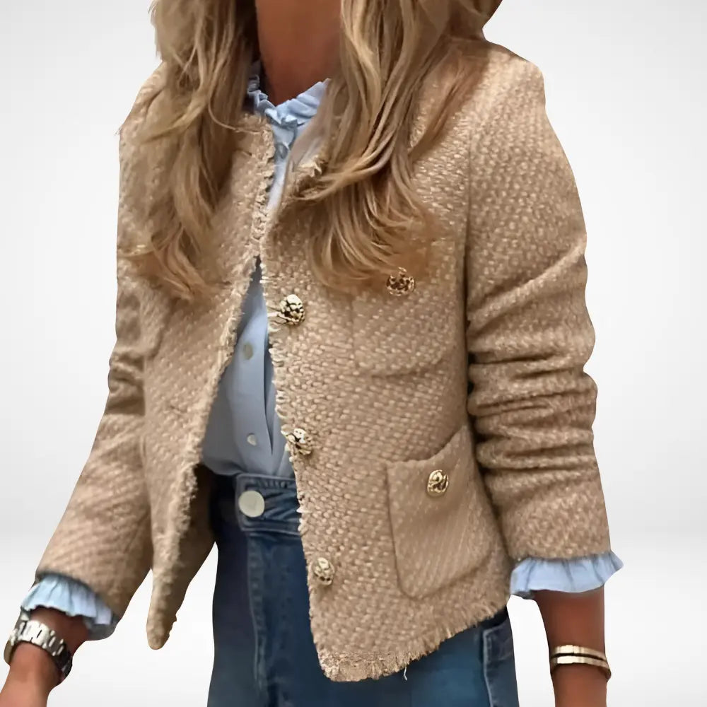 Veste mi-saison femme à poches plaquées – Estelle