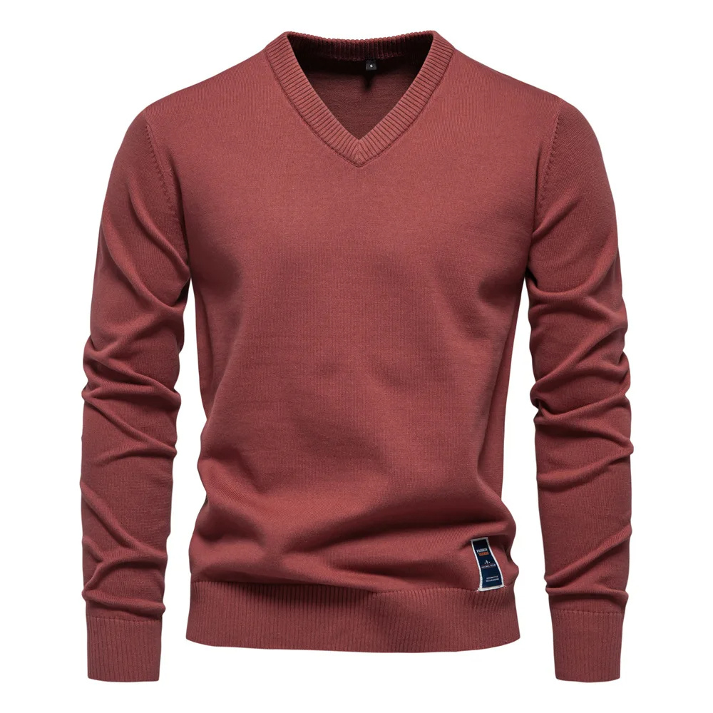 Angus | Pull classique col V homme