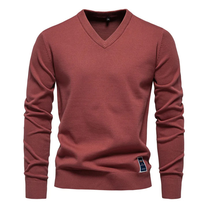 Angus | Pull classique col V homme