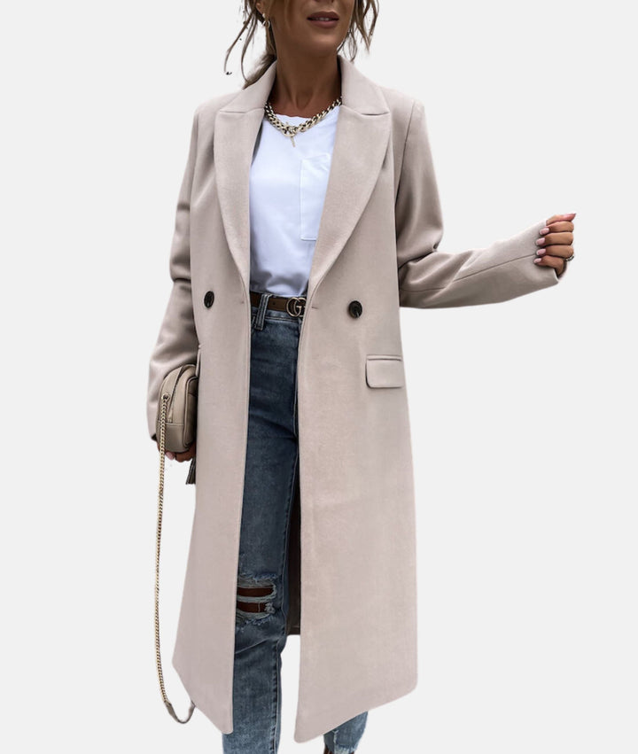 Maja | Manteau long avec col