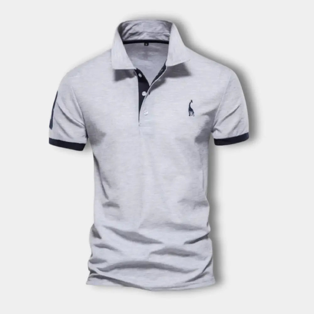 Polo classique avec contraste rouge élégant pour Homme – Juliu