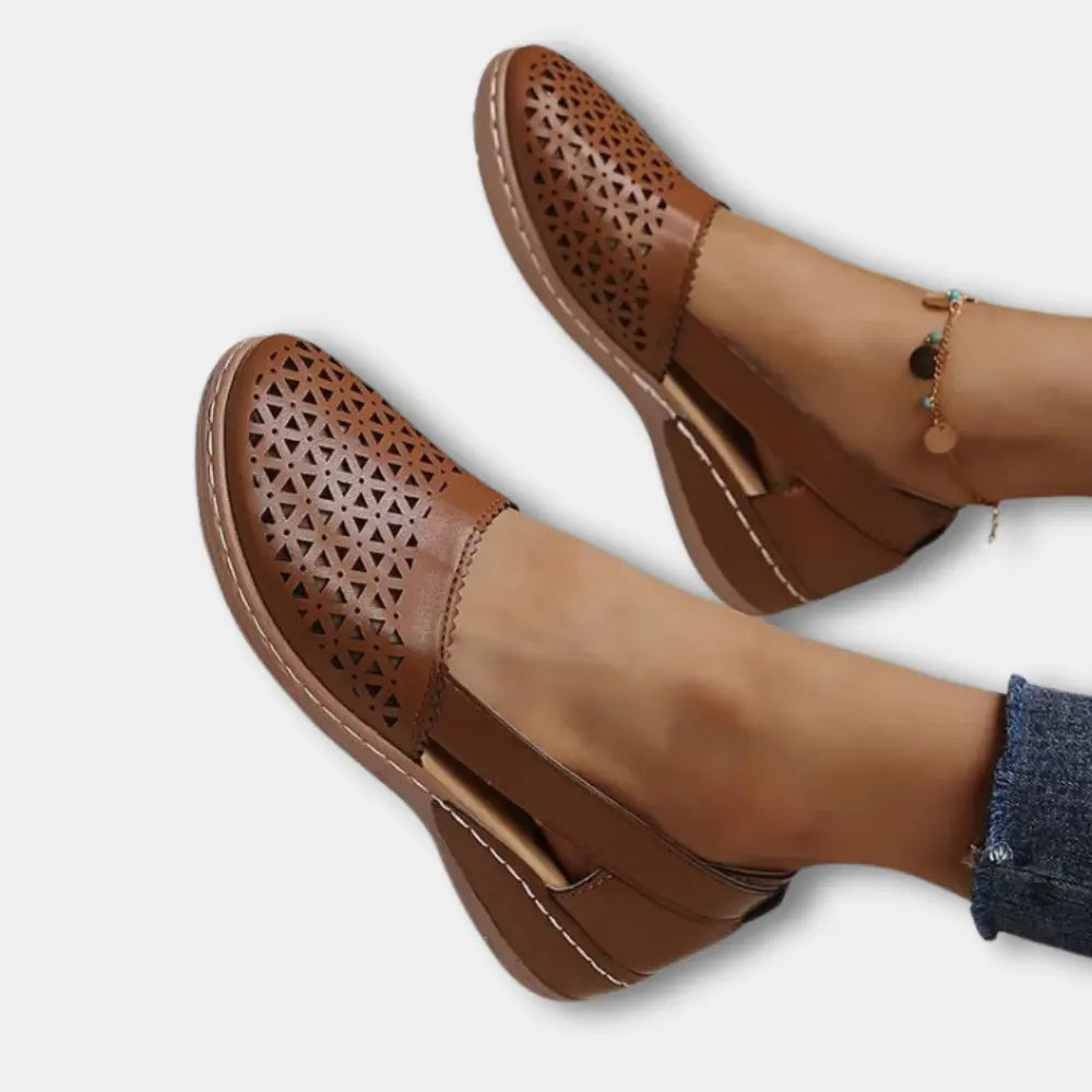 Ballerines ajourées à brides ouvertes pour Femmes – Lindsey