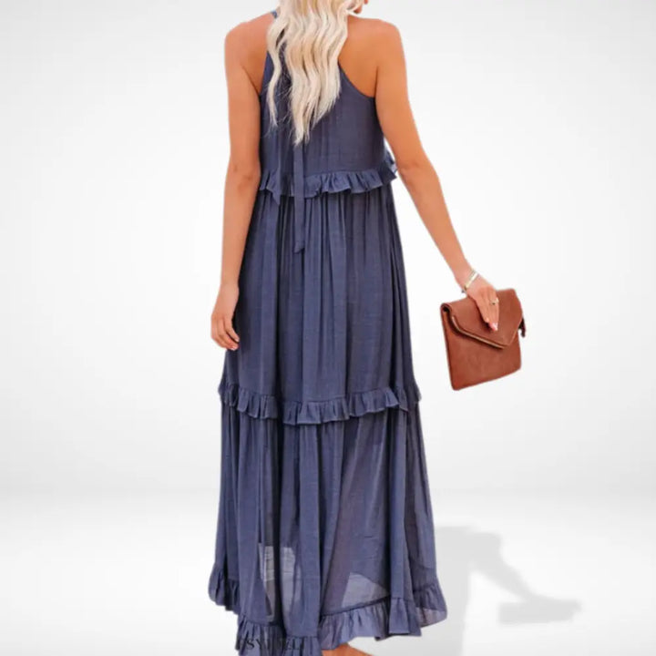 Robe longue à volants dos nageur pour Femme – Mable