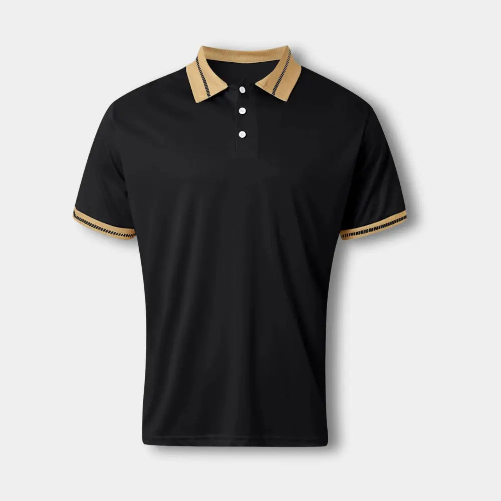 Polo manches courtes à col contrasté pour Homme – Leei