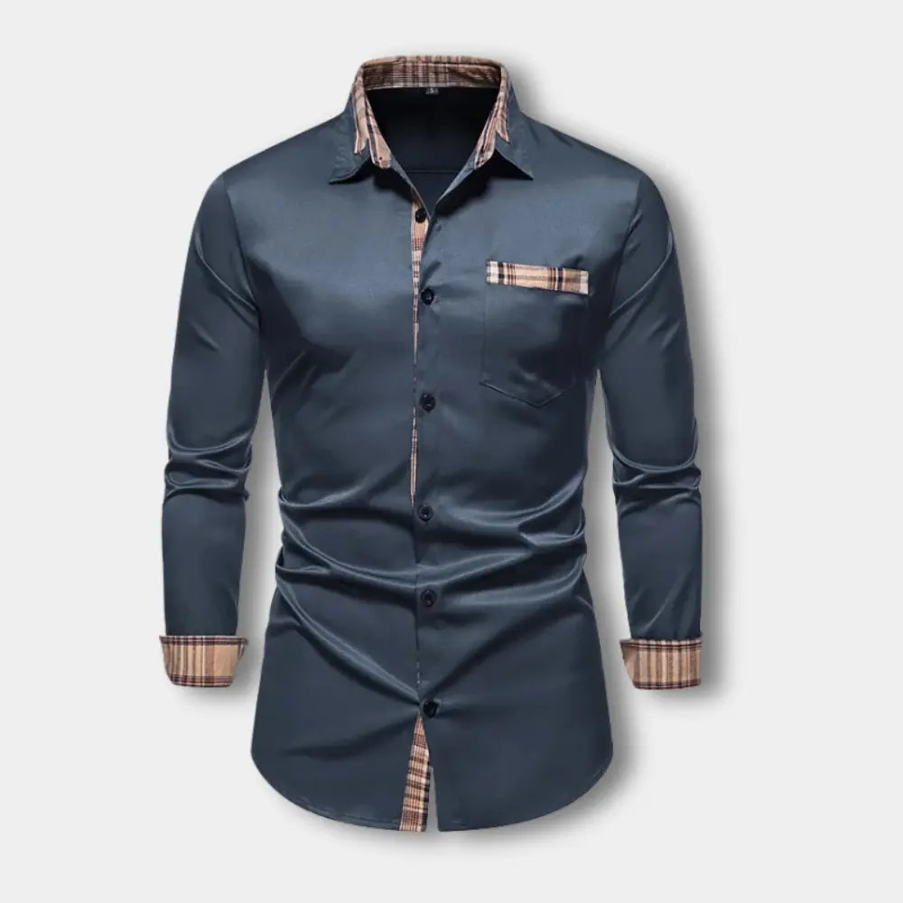 T-shirt manches longues à détails contrastés pour Homme – Toya