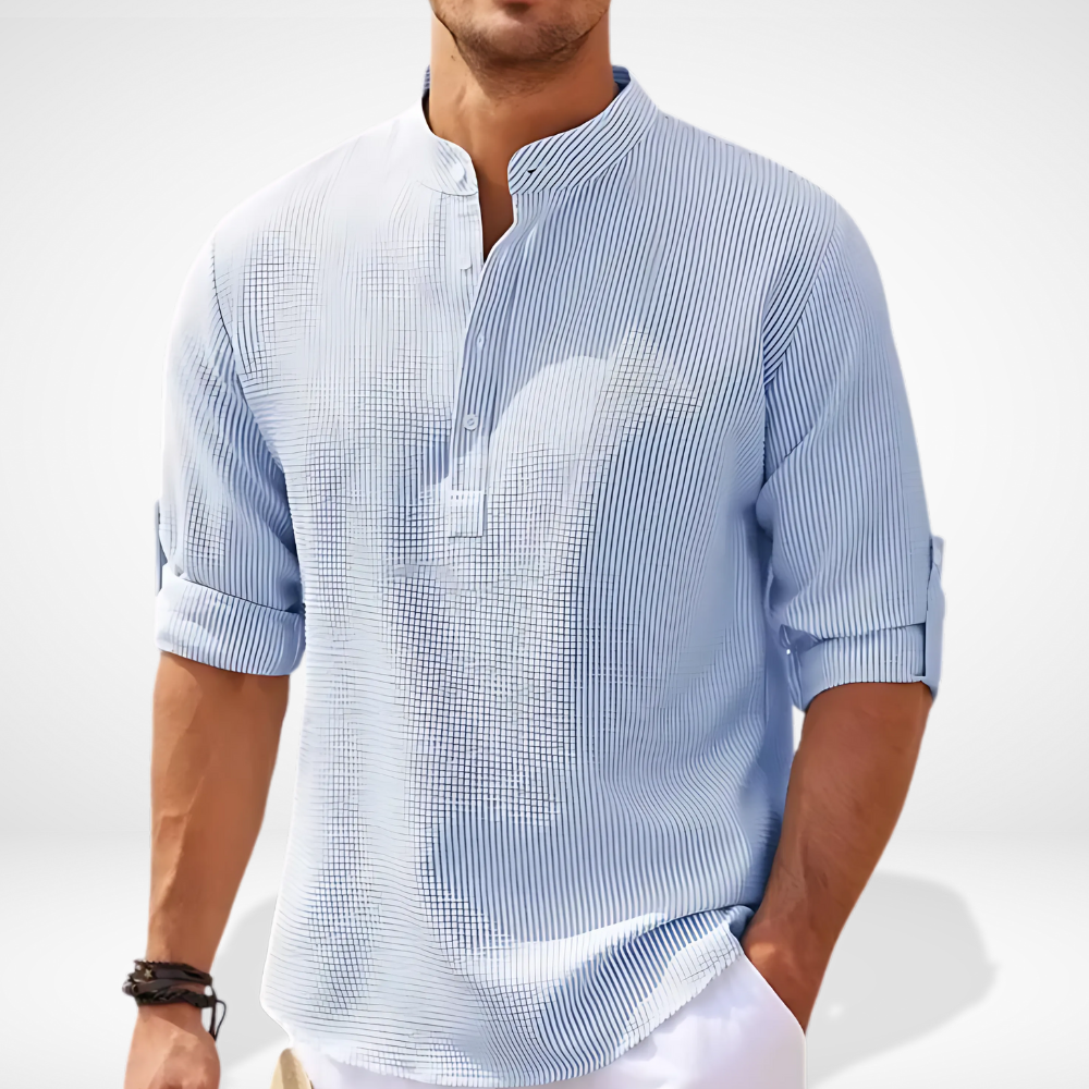 Chemise Henley à texture légère pour Homme - Bron