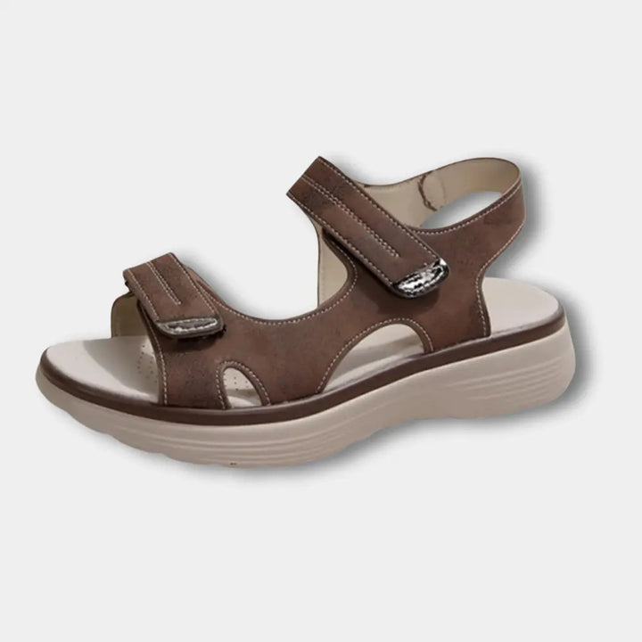 Sandales à brides contrastées et semelle souple pour Femmes - Bernice