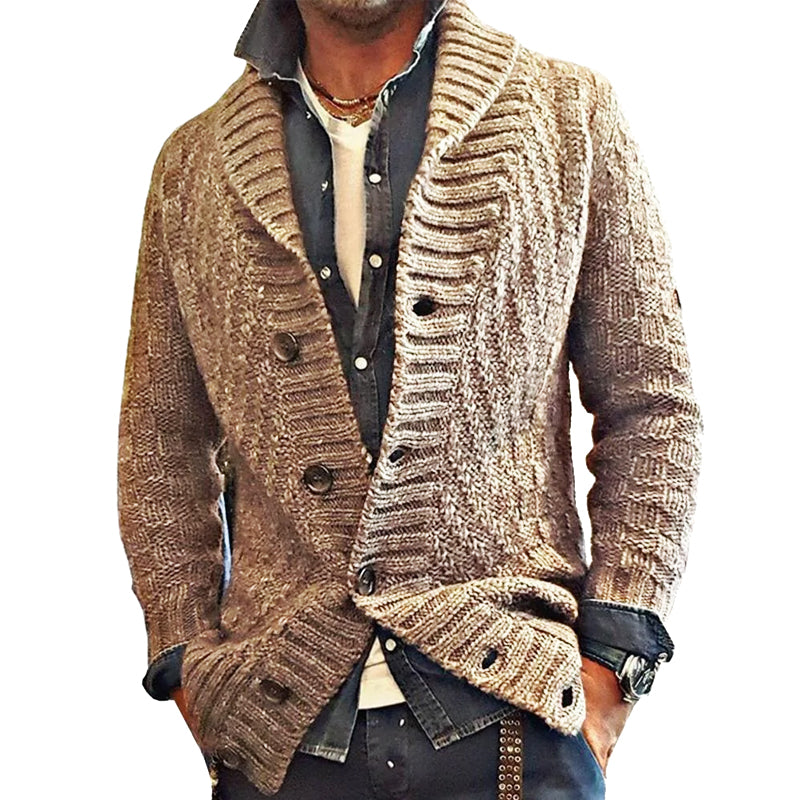 Bhaskar | Cardigan vintage à col châle pour hommes