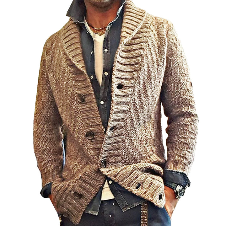 Bhaskar | Cardigan vintage à col châle pour hommes