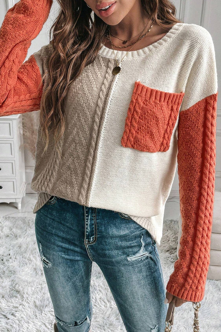 Elektra | Pull tendance en color block pour femmes